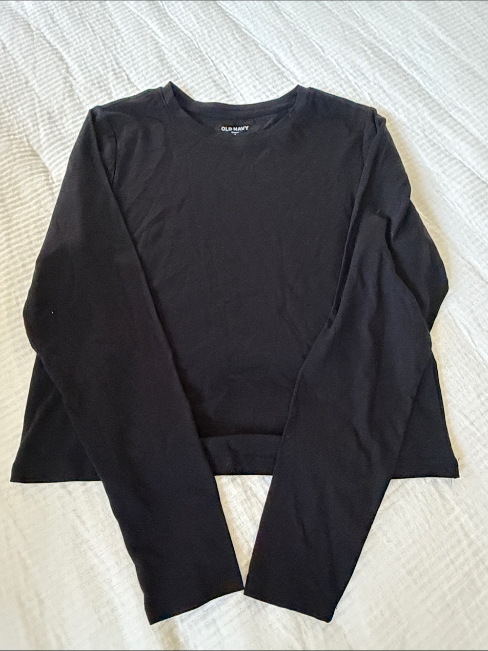 Old Navy Black Long Sleeve Crew Tee